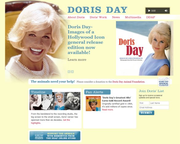 Doriy Day website